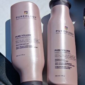 Pureology Pure Volume Shampoo & Conditioner - Soft Pink Bottles